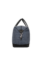 Harris Tweed Luggage Bag - HB81 (Black Leather)