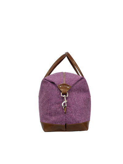 Harris Tweed Luggage Bag - NHB3 (Tan Leather)