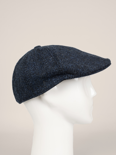 Harris Tweed Mallaig Duck Bill Cap - Midnight (HB104) (HH)
