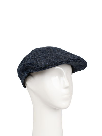 Harris Tweed Mallaig Duck Bill Cap - Midnight (HB104) (HH)