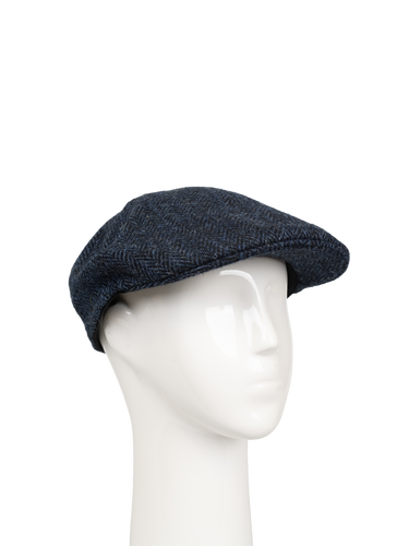 Harris Tweed Mallaig Duck Bill Cap - Midnight (HB104) (HH)