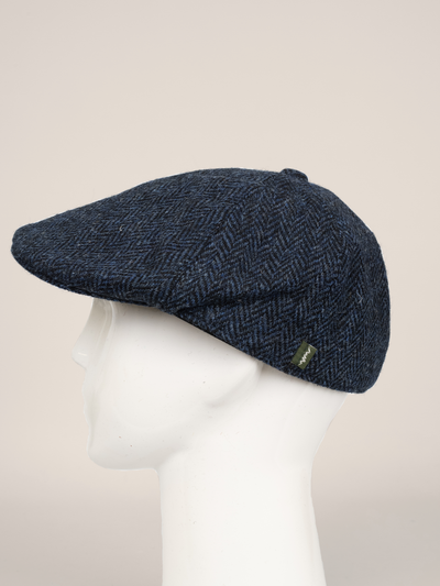 Harris Tweed Mallaig Duck Bill Cap - Midnight (HB104) (HH)