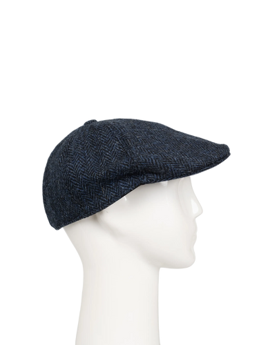 Harris Tweed Mallaig Duck Bill Cap - Midnight (HH)
