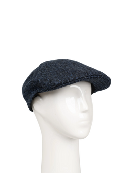 Harris Tweed Mallaig Duck Bill Cap - Midnight (HH)