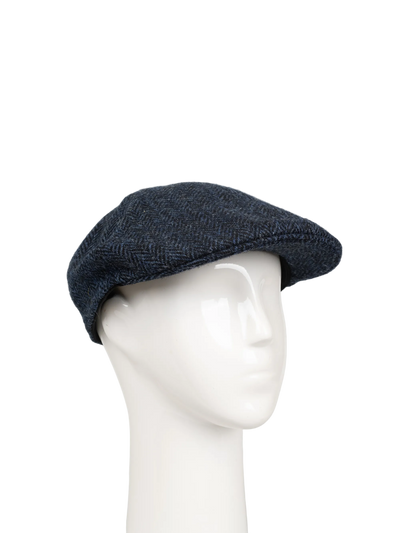 Harris Tweed Mallaig Duck Bill Cap - Midnight (HH)