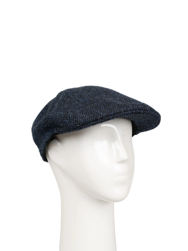 Harris Tweed Mallaig Duck Bill Cap - Midnight (HH)