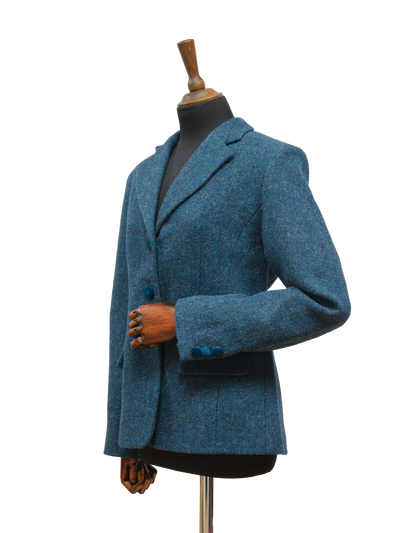 Harris Tweed Melanie Jacket Blue Mix Herringbone