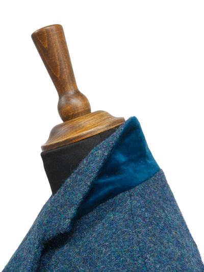 Harris Tweed Melanie Jacket Blue Mix Herringbone