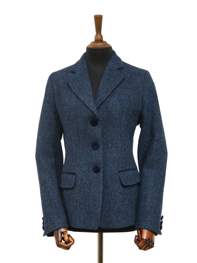 Harris Tweed Melanie Jacket Navy Herringbone