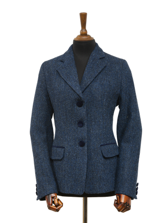 Harris Tweed Melanie Jacket Navy Herringbone – Harris Tweed Isle