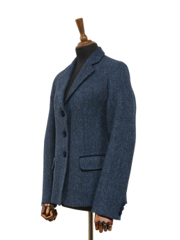 Harris Tweed Melanie Jacket Navy Herringbone