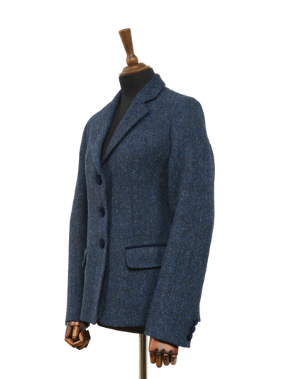 Harris Tweed Melanie Jacket Navy Herringbone