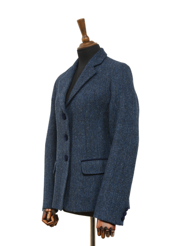 Harris Tweed Melanie Jacket - Navy Herringbone