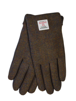 Harris Tweed Men's Gloves Brown Mix (HH)