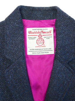 Harris Tweed Millie Jacket Navy Herringbone