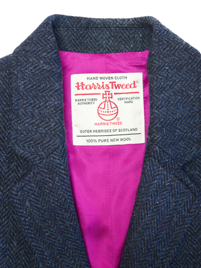 Harris Tweed Millie Jacket Navy Herringbone