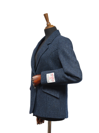 Harris Tweed Millie Jacket Navy Herringbone