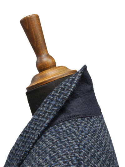 Harris Tweed Millie Jacket Navy Mix Basket Weave Check