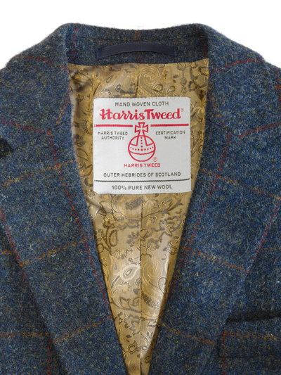 Harris Tweed Patrick Jacket Blue Multi