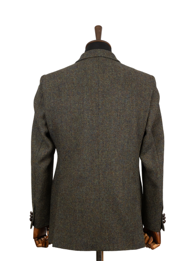 Harris Tweed Patrick Jacket - Forest Green Herringbone