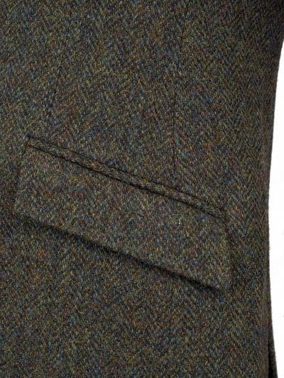 Harris Tweed Patrick Jacket - Forest Green Herringbone