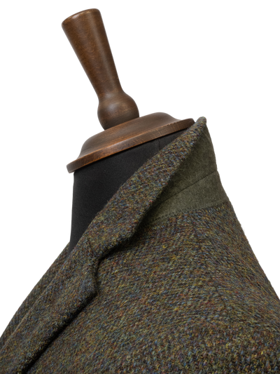 Harris Tweed Patrick Jacket - Forest Green Herringbone