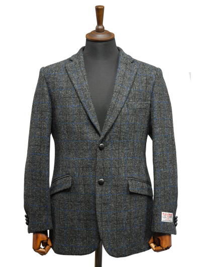 Harris Tweed Patrick Jacket Grey Windowpane