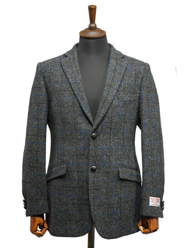 Harris Tweed Patrick Jacket - Grey Windowpane