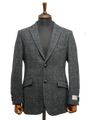 Harris Tweed Patrick Jacket Grey Windowpane