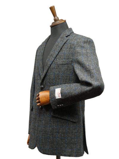 Harris Tweed Patrick Jacket Grey Windowpane