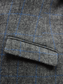 Harris Tweed Patrick Jacket Grey Windowpane
