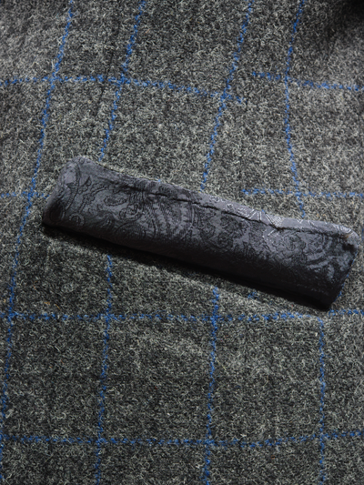 Harris Tweed Patrick Jacket Grey Windowpane