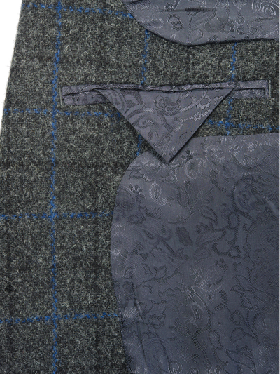Harris Tweed Patrick Jacket Grey Windowpane
