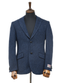 Harris Tweed Patrick Jacket Navy Herringbone