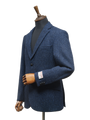 Harris Tweed Patrick Jacket Navy Herringbone