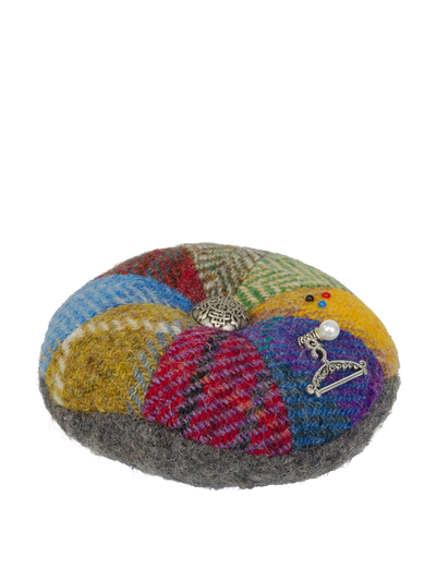 Harris Tweed Large Patchwork Pin Cushion - (No1)