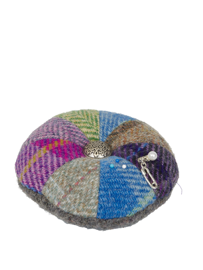 Harris Tweed Large Patchwork Pin Cushion - (No3)