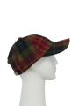 Harris Tweed Rannoch Baseball Cap - Berry (HH)