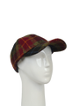 Harris Tweed Rannoch Baseball Cap - Berry (HH)