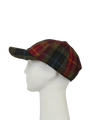 Harris Tweed Rannoch Baseball Cap - Berry (HH)
