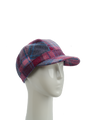 Harris Tweed Cadet Cap Pink Blue Check (HH)