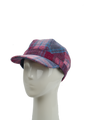 Harris Tweed Cadet Cap Pink Blue Check (HH)