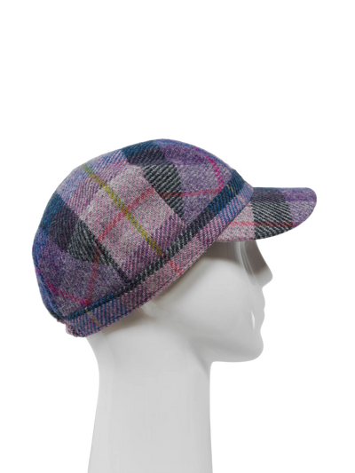 Harris Tweed Cadet Cap - Lilac Pastels (HH)