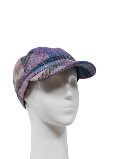 Harris Tweed Cadet Cap - Lilac Pastels (HH)