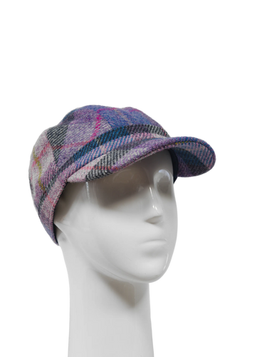 Harris Tweed Cadet Cap - Lilac Pastels (HH)