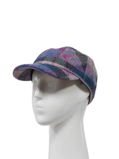 Harris Tweed Cadet Cap - Lilac Pastels (HH)