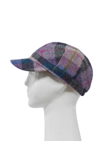 Harris Tweed Cadet Cap - Lilac Pastels (HH)