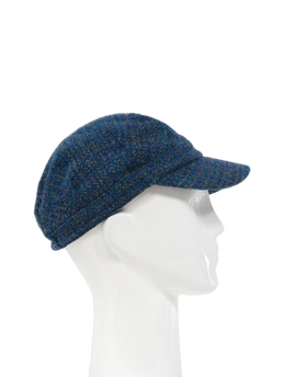 Harris Tweed Cadet Cap - Peacock Blue (HH)