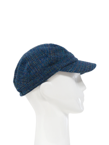 Harris Tweed Cadet Cap - Peacock Blue (HH)
