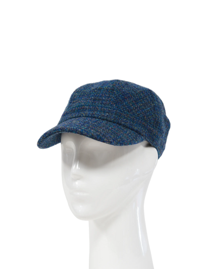 Harris Tweed Cadet Cap - Peacock Blue (HH)